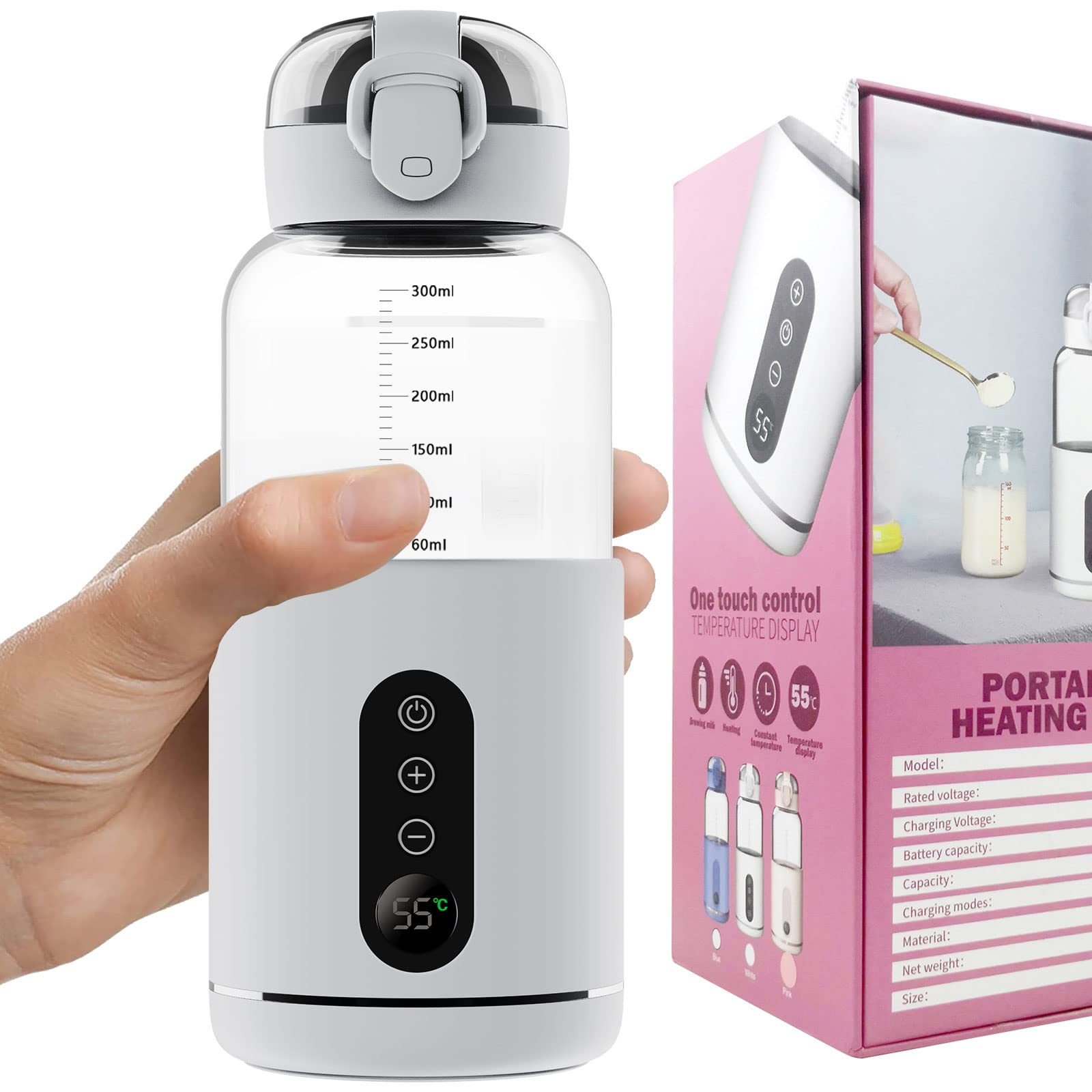 Electric Baby Milk Heater, Portable USB Heating, Baby Milk Bottle Warmer, New Design