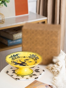 Luxury Italian Style Retro Classic Porcelain High Footed Fruit Platter Eco-Friendly Customizable for Weddings and Party - Product Image 3