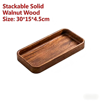 Vaisselle de luxe moderne en bois massif écologique gravée, assiette à dessert, plateau à collation pour les fêtes, service de fruits secs