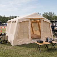 Tente de camping gonflable 13,68 m² en Oxford imperméable, installation rapide, portable, fournisseur OEM personnalisé