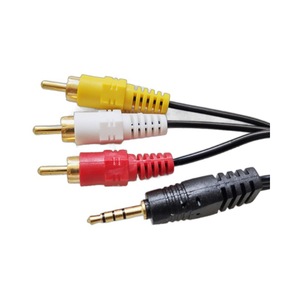 Cable adaptador de audio y video de 3.5mm a 3 RCA para conexión de decodificador. - Product Image 5