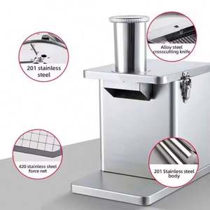Hachoir alimentaire multifonctionnel commercial Yunqingtech, coupe-légumes, trancheuse et hachoir à pommes de terre et carottes - Product Image 2