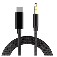 Cable de Audio para Auto de 3 Pies (1 m) Tipo C a Conector de 3.5 mm con Chip DAC Digital, Cable USB Tipo C a Conector AUX de 3.5 mm para Samsung y Xiaomi