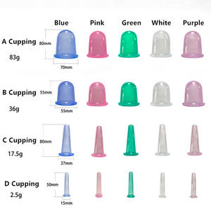 7 pièces Anti Cellulite vide soins de santé Silicone ventouses tasse corps/yeux/visage ventouses ensemble - Product Image 6