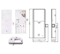 Serrure de porte de piscine à induction pour armoire électrique avec carte RFID EM118-2