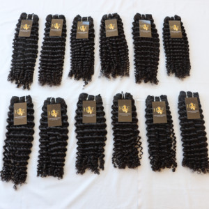 Extensions de cheveux humains Remy, cheveux humains, ticule vierge, doublement étiré, aligné, bouclés - Product Image 4