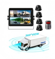 Système de caméra DVR de voiture 4 canaux avec écran tactile IPS 10,1 pouces à 360 degrés et assistance vidéo de recul pour camion