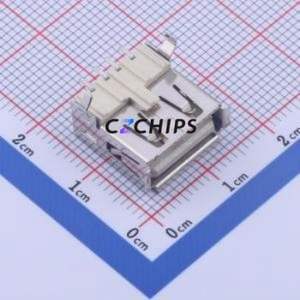 903-132A2031S10210 USB Connector SMD Connector ( Connector Type: Type-A )( Protocol Standard: USB 2.0 )( Gender: Female ) - Product Image 1