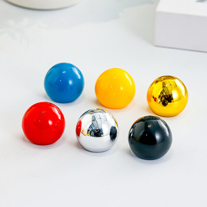 Abs Plastic Round <b>Beads</b> Loose Spherical Hooks Handles For Jewelry Making Diy Craft Accessories Factory <b>Direct</b> Supply - Product Image 2