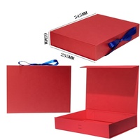 Boîtes d'emballage de boîte de papier magnétique pliable blanche de luxe personnalisée pour vêtements