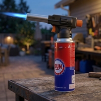 Barbecue portable multifonctionnel en métal à gaz butane pour extérieur, résistant au vent, réglable, facile à utiliser, pour cuisson au charbon de bambou