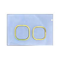 DOLOGI Installation de citerne dissimulée à suspension murale à double chasse pour toilettes Plaque de boutons poussoirs pour Geberit Sigma Compatible