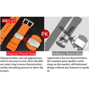 20mm 22mm cinturino orologio per acqua fantasma SPR009 impermeabile in Silicone di immersione cinturino in gomma bracciale sportivo con parti di orologio - Product Image 6