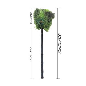 <span class=keywords><strong>Plumeau</strong></span> de plumes de paon et d'autruche Vintage Portable pour le balayage de la poussière à la maison et l'utilisation de la voiture <span class=keywords><strong>plumeau</strong></span> de décoration de l'espace électrostatique - Product Image 5