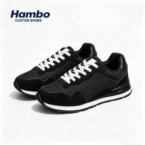Sneakers Unisex Bianche e <span class=keywords><strong>Nere</strong></span>, <span class=keywords><strong>Scarpe</strong></span> Sportive di Moda in Taglie Grandi per Uomo e <span class=keywords><strong>Donna</strong></span>, Personalizzabili con Logo, Stile Retrò, per Fitness, in Mesh, Primaverili - Product Image 2