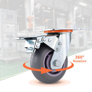 Angemessener Preis 4-8 Zoll 300KG 350KG 400KG Last Leise Arbeits räder Medizinische Ausrüstung Hochleistungs-Lenkräder - Product Image 1