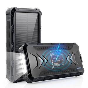 Batterie externe intelligente à charge solaire rapide grande capacité 20000 mAh pour urgences en extérieur - Product Image 4