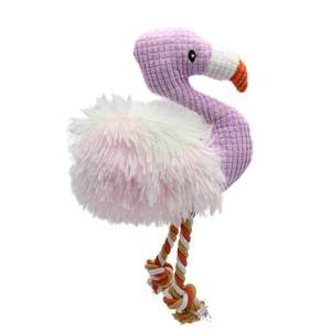 <span class=keywords><strong>2026</strong></span> Fabrika Evcil Hayvan Peluş Özel Yapım Devekuşu Flamingo Kuş Şeklinde Oyuncaklar Gıcırtılı Çiğneme Köpek Oyuncakları Dayanıklı Pamuk Halatlı - Product Image 4