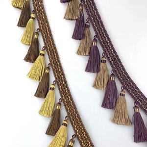 Заводская прямая продажа, хорошая распродажа, домашний костюм, 10 см, занавес с кисточками, отделка бахромой - Product Image 1