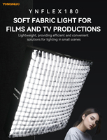 YONGNUO YNFLEX180 180W 2500K-7000K Lumière vidéo photo LED flexible bicolore avec boîte à lumière grille nid d'abeille et mode effet 12 scènes
