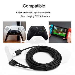 <span class=keywords><strong>Cable</strong></span> <span class=keywords><strong>de</strong></span> <span class=keywords><strong>carga</strong></span> Dual para Playstation 5 <span class=keywords><strong>PS5</strong></span>, <span class=keywords><strong>Cable</strong></span> <span class=keywords><strong>de</strong></span> <span class=keywords><strong>carga</strong></span> Usb inalámbrico con indicador <span class=keywords><strong>de</strong></span> 3m - Product Image 4