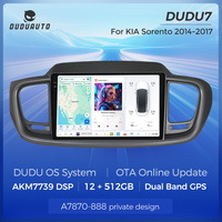 DUDUAUTO UIS7870 Radio mobil 2K UHD, Multimedia GPS Dual-band GPS Android Auto nirkabel untuk Kia Sorento 3 2014 2015 2016 2017