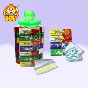 סוכריות מסטיק בטעם פירותי מתוק, ארוזות בבקבוק, בסיטונאות - Product Image 4