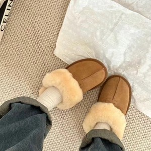 Stivali da neve da <span class=keywords><strong>donna</strong></span> invernali nuovi stivali da <span class=keywords><strong>donna</strong></span> in pelliccia color tinta unita con punta rivestita di pelliccia e lana rivestiti di pelliccia - Product Image 2