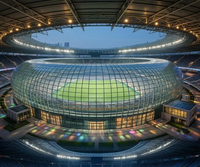 Estadio Grande de Estructura de Acero Prefabricada Moderna de Alta Calidad, Campo de Fútbol, Cancha Deportiva, Lugar para Conciertos