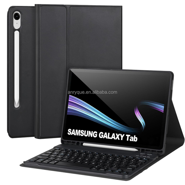 Magnetic Wireless Keyboard Case for Samsung Galaxy Tab S10 FE/S9 FE 10.9"/S9 11" SM-X710/X716B/SM-X510/SM-X516 Leather Cover