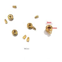 Perles d'espacement en acier inoxydable plaqué or 18K perles à sertir de forme oblate pour bijoux perles rondes circulaires pour la fabrication de bijoux à bricoler soi-même fermoirs d'extrémité
