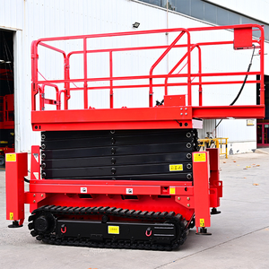 Самоходный гусеничный воздушный ножничный подъемник 12 м 14 м гидравлический подъемник с платформой гусеничного типа для отложений и возвышений - Product Image 1