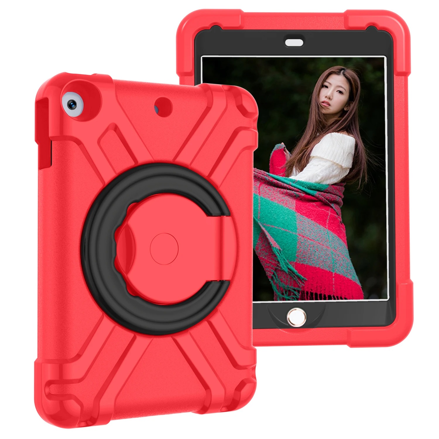 Rojo + negro para iPad mini1/2/3