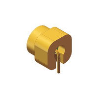 Conector RF SMPM Macho Hermético, Tipo Pin Header Recto, Mini SMP SSMP para PCB