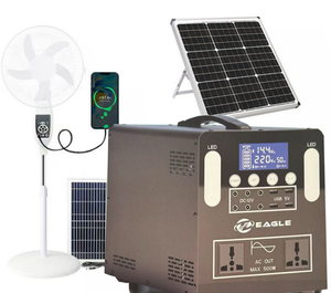 500W 378Wh Portable Power Station <b>Solar</b> <b>Generator</b> Pure Sine Wave for Camping Home B-1000W Portable Power Supply for Smartphone B - Product Image 2