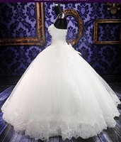 Magnifiques Robes de Mariée à Perles Lourdes, en Dentelle, Robes de Princesse pour Femmes