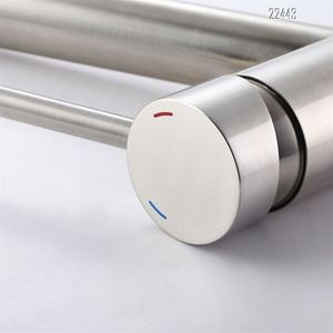 Agua caliente y fría piedra pintura suave de flujo de agua de la manguera flexible de grifo de <span class=keywords><strong>cocina</strong></span> con una manija - Product Image 4