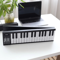 61 Key Foldable Electronic Piano Portable Piano Keyboard W/LED Display/Built-in Battery/Electronic Keyboard Musical Instrument