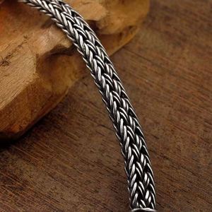 Chinese Design Thailand Silver Plated <b>Bracelet</b> Vintage Viking Male Jewelry Weaving Braided 925 Sterling Silver Plated <b>Bracelets</b> - Product Image 4