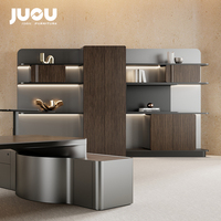 Meubles de bureau commerciaux de luxe modernes : Bibliothèque de direction, étagère de bureau, armoire de fond, armoires de classement de documents de bureau