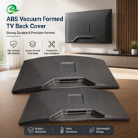 Boîtier arrière de téléviseur thermoformé en ABS de grande taille, coque arrière de téléviseur sur mesure en feuille épaisse formée sous vide pour affichage publicitaire grand écran