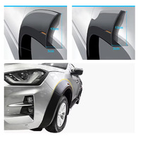 Élargisseurs d'ailes réfléchissants avec logo pour Isuzu D-MAX Rodeo 2021-2026, accessoires de modification extérieure tout-terrain pour pick-up