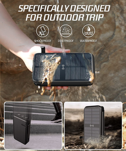 De alta capacidad <span class=keywords><strong>Cargador</strong></span> Solar 5V 2A Powerbank 30000Mah para teléfono inteligente - Product Image 6
