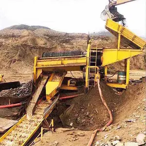 Placer Gold Washing Machinery Mobile Gold Mining Equipment Mineral Separator spiral gold panning machine