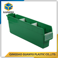 Bacs de rangement en plastique robustes multicolores, durables et recyclables pour l'organisation des entrepôts et le stockage d'outils de quincaillerie