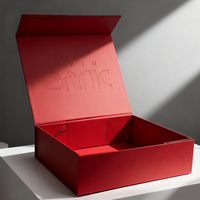 Boîtes cadeaux magnétiques pliables réutilisables écologiques haut de gamme, boîtes à broches en velours faites à la main, boîtes à foulards, cadeaux souvenirs d'entreprise