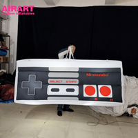 Modèle de manette de jeu gonflable pour la décoration d'arcade, manette de jeu sans fil et PC gonflable personnalisée