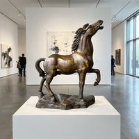 Sculpture équine en bronze sur mesure - Pose noble debout, entièrement adaptée à vos spécifications, sculpture en bronze