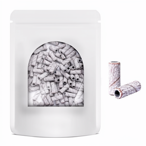 <span class=keywords><strong>MelodySusie</strong></span> 120 embouts de ponceuse à ongles en carbure, tige de 3,1 mm, grain fin, 180 bandes de ponçage zébrées pour ongles en acrylique et manucure en gel - Product Image 1