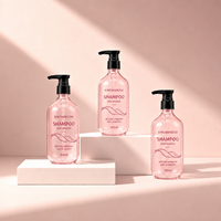 Bouteille de 500 ml en PET transparente pour shampoing, gel douche, après-shampoing, rechargeable, avec pompe distributrice transparente, pour la maison et le salon